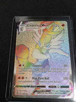Pokemon TCG Cinderace VMAX 194/192 Rebel Clash *PLEASE SEE PHOTOS* - Image 1