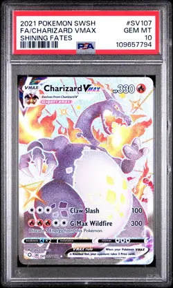 Charizard Vmax SV107/072 Shining Fates Pokemon PSA 10 *794 - Image 1