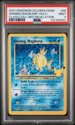 Shining Magikarp Holo 66 Celebrations Classic Collection Pokemon PSA 9 *982 - Image 1