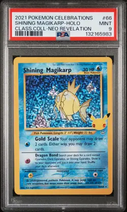 Shining Magikarp Holo 66 Celebrations Classic Collection Pokemon PSA 9 *983 - Image 1