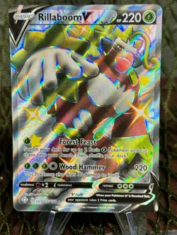 RILLABOOM V ~ SV105/SV122 ~ Shiny Holo Rare Pokemon TCG: Shining Fates - Image 1