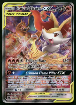 Charizard & Braixen GX SM230 Team Up Gen Promo Collection Alternate Art POKEMON - Image 1