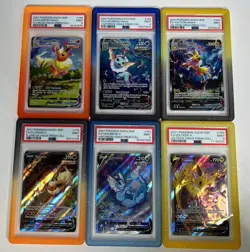 2021 POKEMON BLACK STAR PROMO FLAREON VAPOREON JOLTEON VMAX V - PSA 9 + Bumpers - Image 1