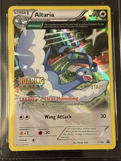 Pokemon Roaring Skies Prerelease STAFF Altaria Holo XY46 Staff Stamped CGC 8.5 - Image 2