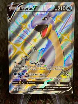 LAPRAS V ~ SV110/SV122 ~ Shiny Holo Rare Pokemon TCG: Shining Fates - Image 1
