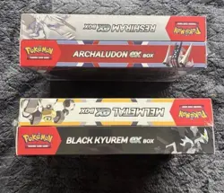 Pokemon EX Box Bundle - Black Kyurem Melmetal Reshiram & Archaludon - Sealed TCG - Image 3