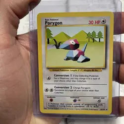 Pokemon TCG Porygon Base 39/102 Regular NM/MT Vintage Vtg Pokemon WOTC Uncommon - Image 1
