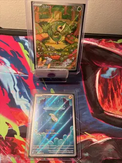 Pokemon Black Bolt Illustration Rares Snivy 087/086 And Tynamo Full Arts! - Image 1