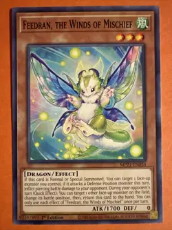 YUGIOH FEEDRAN, THE WINDS OF MISCHIEF COMMON MP21-EN034 YU-GI-OH - Image 1