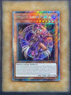 Yugioh Apprentice Illusion Magician RA04-EN023 Platinum Secret Rare 1st Ed NM - Image 1