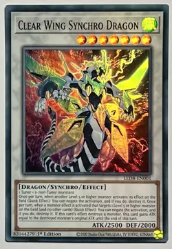 Clear Wing Synchro Dragon LED8-EN001 (NM) Ultra Rare 1st Edition YuGiOh! TCG - Image 1