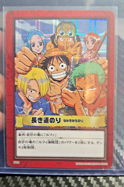 BANDAI One Piece Hyper Battle H10 LUFFY CREW HOLO FOIL SCARCE EARLY CARD VINTAGE - Image 1