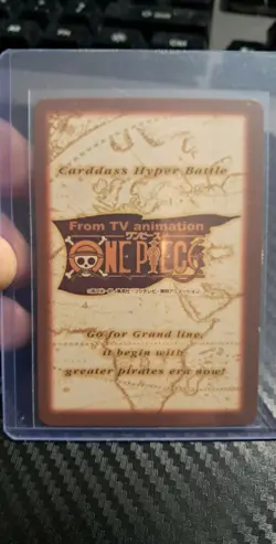 BANDAI One Piece Hyper Battle H10 LUFFY CREW HOLO FOIL SCARCE EARLY CARD VINTAGE - Image 2