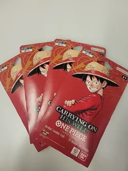 One Piece TCG OP13 Sealed Blister Lot of 4 - Image 1