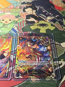 op13 carrying on his will ace sabo and luffy secret rares one piece ccg - Image 4