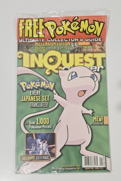 Inquest Gamer Magazine January 2000 Pokemon Card Star Wars Mew Sealed - Image 1