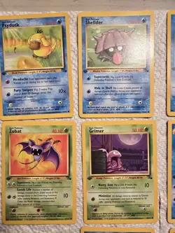 1st Edition Pokemon Cards-Fossil Set-14 Total-All MINT - Image 2