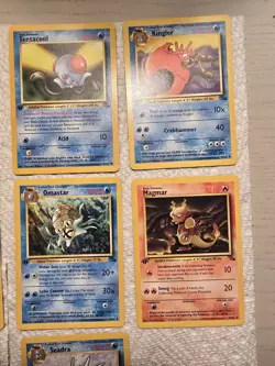 1st Edition Pokemon Cards-Fossil Set-14 Total-All MINT - Image 3
