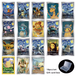 Pokemon Van Gogh Set of Eighteen Custom Art Cards - DIY - Fan Art- Full Set - Image 2