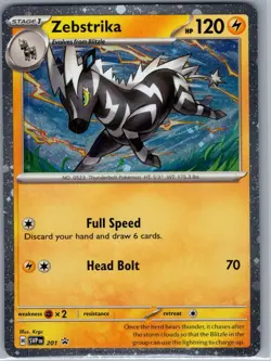 Zebstrika - (Cosmos Holo) 201 Scarlet & Violet Promo - Pokemon Card - NM - Image 1