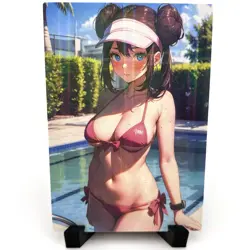 PokeGirl Rosa Sexy Hot Bikini Anime Waifu Girl Doujin Lewd Goddess Story Card - Image 1