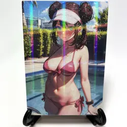 PokeGirl Rosa Sexy Hot Bikini Anime Waifu Girl Doujin Lewd Goddess Story Card - Image 2