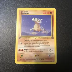 Cubone 50/64 Jungle 1st First Edition Pokemon Card In Mint Condition - Image 1