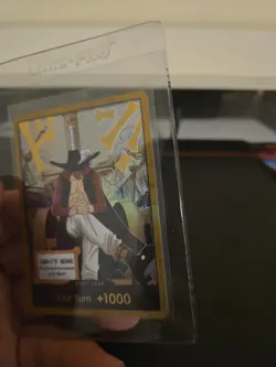 DON!! Card (Dracule Mihawk) (Gold) The Azure Sea's Seven Foil - Image 4