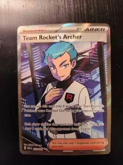 Team Rocket's Archer #223/182 SV10: Destined Rivals Pokemon Card. Near Mint - Image 1