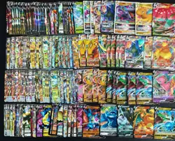 200 Lot Pokemon TCG Chinese Card RR RRR VMAX Charizard Mew Rayquaza #18 -FI38 - Image 1