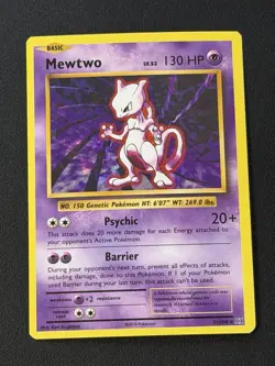 Mewtwo 51/108 - CRACKED ICE HOLO RARE - XY Evolutions - POKEMON CARD - LP - Image 1