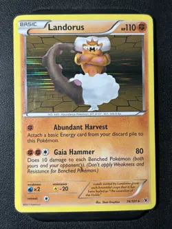 Landorus 74/101 - Noble Victories - Holo Rare - Pokemon Card TCG - HP - Image 1