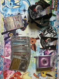 Rare And Reverse Holo Pokemon Card Lot 50x Near Mint Holo Cards+ Collector Tin#4 - Image 1