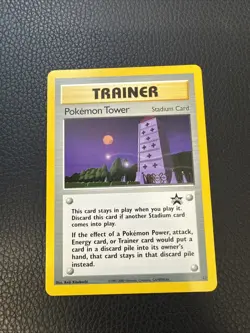Pokemon Tower 42 LP Black Star Promo Rare Pokemon TCG Card 2000 - Image 1