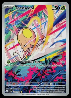 Pokemon Card - Toedscool Scarlet & Violet Base Set 201/198 Illustration Rare - Image 1