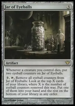Jar of Eyeballs SP Dark Ascension MTG Magic The Gathering Artifact English Card - Image 1