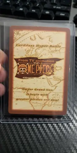 BANDAI One Piece Hyper Battle LUFFY PIRATES FLAG HOLO FOIL SCARCE EARLY CARD - Image 2