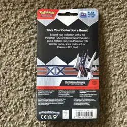 One Pokemon TCG Scarlet and Violet 2-Pack Blister Card with Archaludon and Coin - Image 2