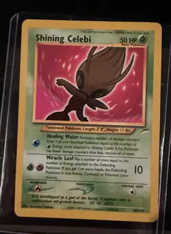 Pokemon TCG Shining Celebi Neo Destiny Holo Card 106/105 Unlimited Rare - Image 1
