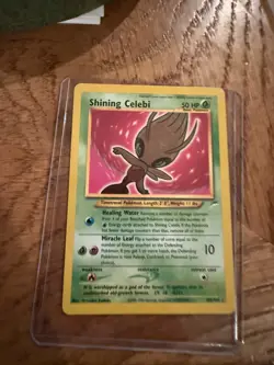 Pokemon TCG Shining Celebi Neo Destiny Holo Card 106/105 Unlimited Rare - Image 2