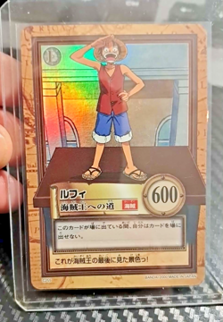 BANDAI One Piece Hyper Battle C255 LUFFY HOLO FOIL SCARCE EARLY CARD VINTAGE - Image 1