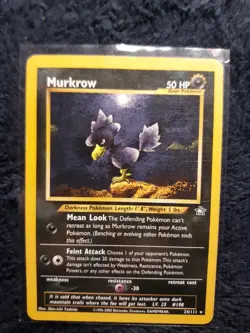 Murkrow Neo Genesis Set 24/111 Pokemon Card. - Image 1