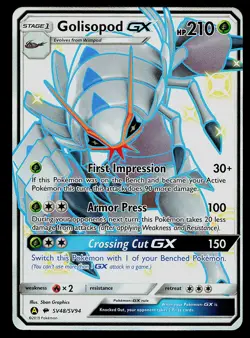 Pokemon Card - Golisopod GX Hidden Fates Shiny Vault SV48/SV94 Holo - Image 1