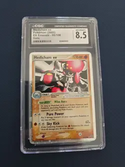 Pokemon TCG Medicham EX Emerald Holo Card 95/106 Rare EX CGC 8.5 - Image 1