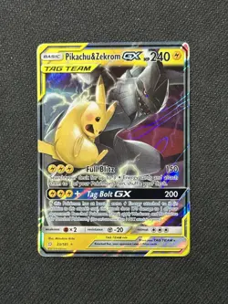 NM Pikachu & Zekrom GX 33/181 Team Up Ultra Rare Holo Pokemon Card - Image 1