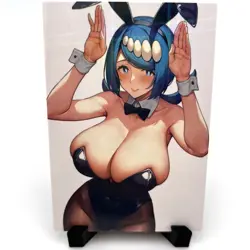 PokeGirl Lana's mother Sexy Anime Waifu Girl Doujin Lewd Goddess Story Art Card - Image 3