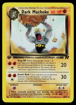 Pokemon Card - Dark Machoke Team Rocket 40/82 Uncommon 1st Edition - Image 1