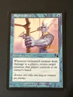 Sigil Of Sleep X1 Urza’s Destiny Ex+ Condition See Pics Front/Back - Image 1