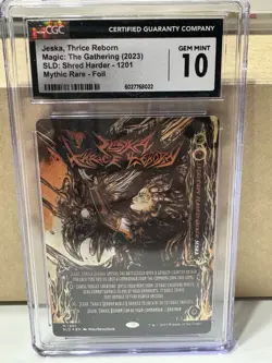 JESKA, THRICE REBORN Secret Lair Foil Shred Harder CGC 10 MTG [Nostalgium] - Image 1