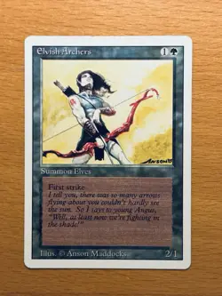 Elvish Archers Revised NM+ NEVER PLAYED MTG Third Ed. Edition FAST SHIPPING - Image 1